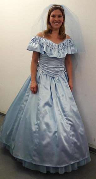 Krinoline Reifrock historische Kostüme victoriansich hellblau Cinderella