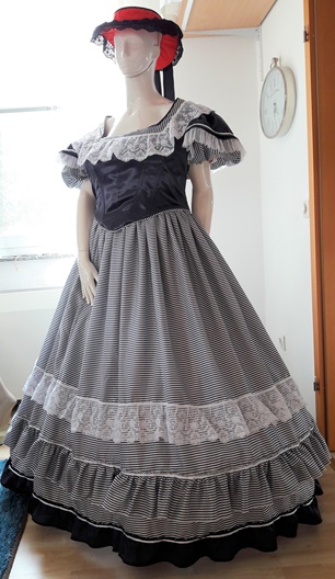 historische Mode 1850 Krinoline Reifrock